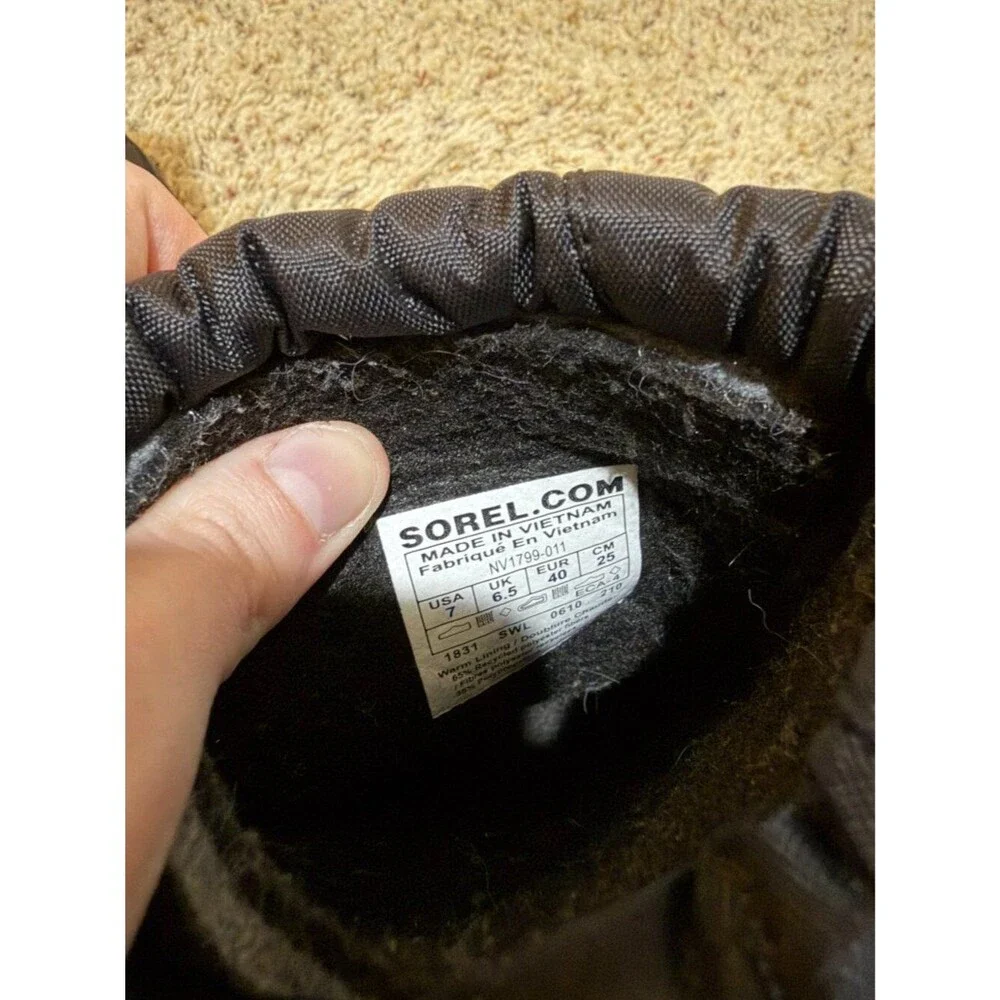 Sorel Youth Cub Kids Winter Snowboots Snow Boots Black